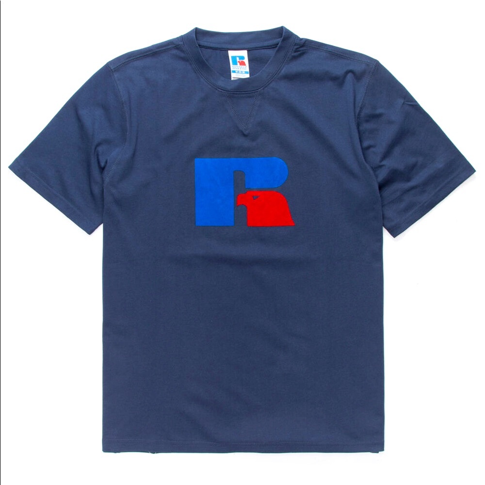 SALE!!!💥RUSSELL ATHLETIC Navy Mens T-Shirts 💥